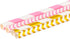 Paper Straws 200 Pack, Biodegradable Gold and Pink Striped Design, 8.25" for Parties