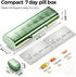 ZHIYES 7 Weekly Pill Organizer,Portable Day Pill Box,Moisture Proof Medicine Pill Organizer,Travel Pill Case