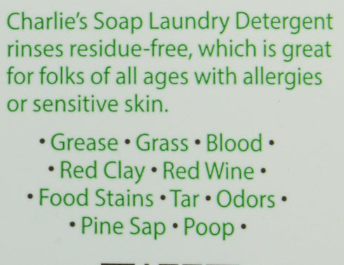 Charlie's Soap Fragrance Free Laundry Liquid, 50 Loads, One 50-Load Bottle.