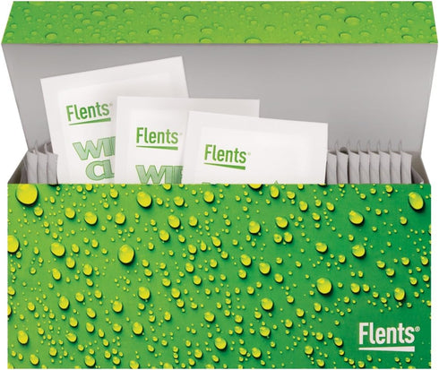 Flents Wipe N Clear Lens Wipes, 25 Count, Assorted Box Patterns, Portable Cleaning Cloths for Glasses, Streak-Free