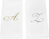 AH AMERICAN HOMESTEAD Disposable Hand Towels, 50 Count Bathroom Essentials, Monogrammed Napkins, Silver