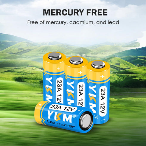 23A 12V Alkaline Battery LR23A A23S MN21/23 for Ceiling Fan Remotes and Garage Door Openers (10 Pack)