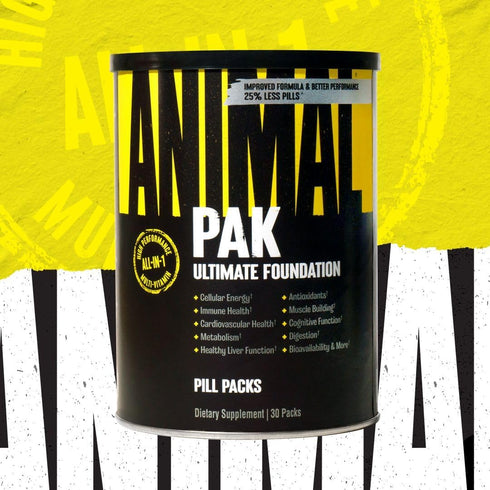 Animal Pak - 30 Count - Convenient All-in-One Vitamin & Supplement Pack for Sports Nutrition Performance with Zinc,