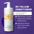 Nourishing No Yellow Violet Conditioner - 32 Oz Deep Conditioner for Color-Treated Hair, Vegan & Color Safe