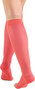 Truform Sheer Compression Stockings, Women's Knee High Length, Open Toe, 15-20 mmHg, 20 Denier, Pink, 3X-Large