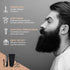Ontaki 5" Professional German Beard & Mustache Scissors with 2 Comb & Carrying Pouch - Black Facial Hair Grooming Kit