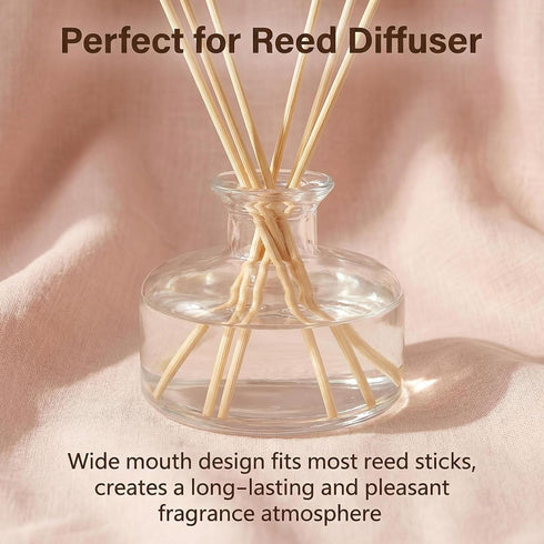 TUPANDY 200ml/6.6oz Refillable Glass Aromatherapy Diffuser Bottle, Clear