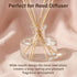TUPANDY 200ml/6.6oz Refillable Glass Aromatherapy Diffuser Bottle, Clear