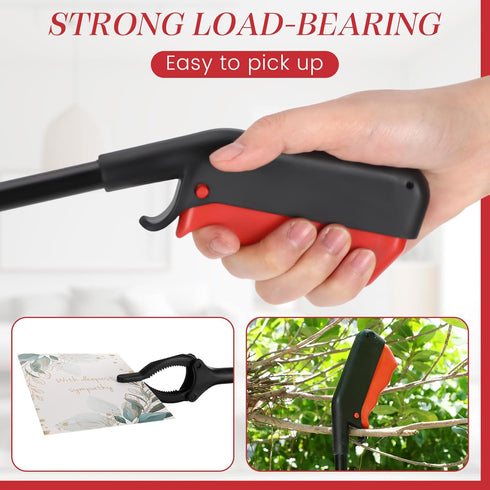 Norme 12 Pcs Grabber Reacher Tool, 31.5" Long Handle Trash Picker for Elderly, Lightweight Nonslip Claw Tool