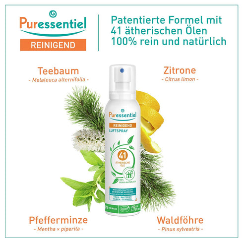 Puressentiel Purifying Air Freshener Spray - 6.75 oz Room Spray with 41 Essential Oils