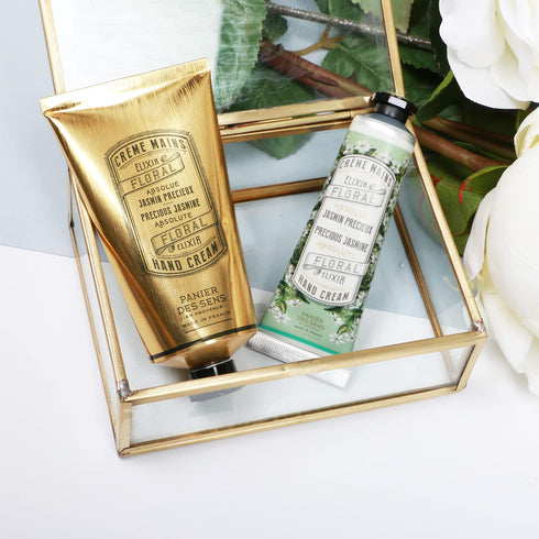 Panier des Sens Hand Cream for Dry Cracked Hands, Jasmine Hand Lotion with Olive & Almond Oil, 2.5 fl oz, Made in France