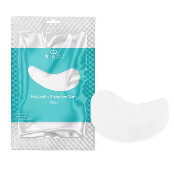 Project E Beauty 500pcs Disposable DIY Non-Woven Eye Mask Paper for Skincare & Spa Salon Use (500, Eye Zone)