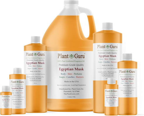 Egyptian Musk Fragrance Oil 8 fl. oz. Scented Oil for DIY Soap Making, Candles, Bath Bombs, Body Butters. Used in Aromatherapy Diffusers, Burners and Warmers. Great Addition to Lotions and Creams.