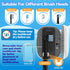 MONESAO Toothbrush Sanitizer Case, Portable Mini Toothbrush Covers with Holder, Rechargeable Travel Home Toothbrush