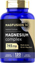 Magnesium Complex Supplement 745mg | 120 Capsules | 10 in 1 Blend | Vegetarian, Non-GMO, Gluten Free