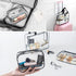 APREUTY Clear Makeup Bags, TSA Approved 6 Pcs Cosmetic Makeup Bags Set, Clear PVC with Zipper Handle for Travel