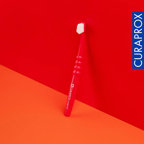 Curaprox CS Mega-Soft Surgical Toothbrush, Red