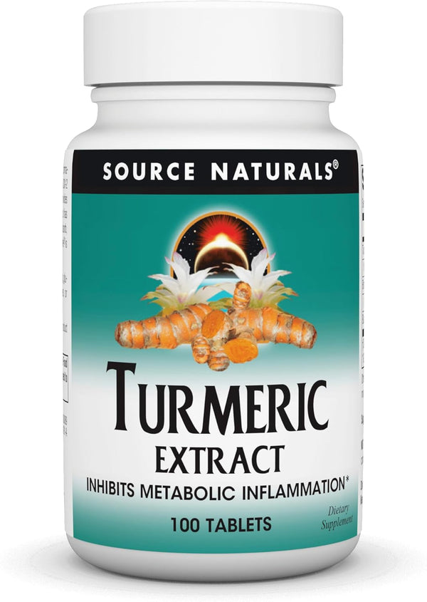 Source Naturals Turmeric Extract - 100 Tablets - Supports Healthy Inflammatory Response*