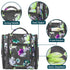 PAVILIA Travel Toiletry Bag for Women Men - Hanging Cosmetic Organizer, Large Water Resistant Makeup Bag (Floral Grey)