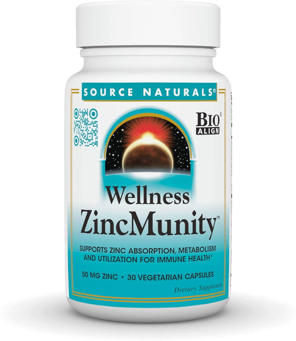Source Naturals Wellness ZincMunity, Supports Zinc Absorption, Metabolism and Utilization for Immune
