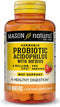 MASON NATURAL Probiotic Acidophilus with Bifidus, 2 Billion CFU Per Serving, Strawberry Flavor, 100 Chewable Wafers