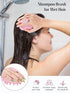 HEETA Scalp Massager 2 Pack Pink & Green Soft Silicone Bristles for Hair Growth and Dandruff Relief