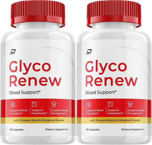 Glyco Renew Blood Support Capsules - Advanced Natural Formula for Healthy Levels, Maximum Strength (2 Pack - 120