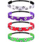 SATINIOR 4 Pieces Non-slip Soccer Headband for Girls, Adjustable Football Hairband, Sport (Red, Purple, White, Green)