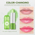 Ownest 10 Pcs Aloe Vera Lip Balm, PH Color Changing Lipstick from Green to Natural Pink, Deep Hydrating