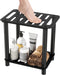 Shower Stool for Inside Shower, Shower Bench Stool with Storage Shelf, Stainless