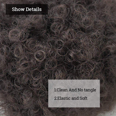 Yinmei Baibian Kinky Curly Ponytail Hair Extensions - Afro Puff Drawstring Ponytails with Two Clips for Women Girls