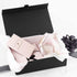 Purple Q Crafts Black Ribbed Hard Gift Box with Magnetic Closure Lid, 14" x 9" x 4" Rectangle Favor Box