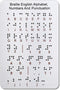 Larrel Braille Alphabet Board, Aluminum Letter Fingerboard Portable Carved Dots Numbers Board Braille