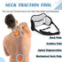 Neck Traction Device for Neck Pain Relief - Portable Neck Stretcher Strap for Spine Chiropractic Decompression,