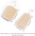 KADS Natural Loofah Sponge, 4 Pcs Unbleached Luffa in Bulk, Eco-Friendly Exfoliating Bath Scrubber for Adults