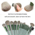 Koccido Makeup Brushes 30 Pcs Makeup Kit,Foundation Brush Eyeshadow Brush Make up Brushes Set (Green, 30 Piece Set)