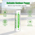 WENJOOP 12 Pack 1.2V 1600mAh AA Rechargeable Batteries for Solar Lights, NiMH Precharged Low Self-Discharge
