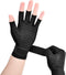 Copper Wrist Compression Arthritis Gloves (1 Pair), Fingerless Glove with Adjustable Strap for Hand Pain Relief, Fits