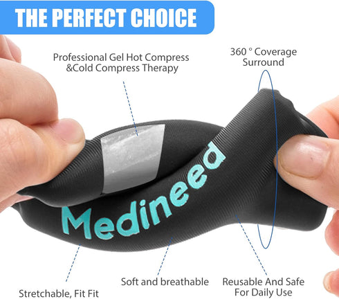 2PCS Finger and Toe Cold Gel Ice Pack, Non-Toxic Reusable Compression Sleeve for Injuries, Arthritis, Tendonitis, Gout
