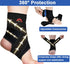 2PCS Adjustable Compression Ankle Brace for Men & Women, Breathable Support for Protection