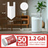 Pets,1.2 50 Count Small Trash Bags with Handles - Ocean Plastic Upcycling - Plastic Garbage Bags, Can Bin & Waste