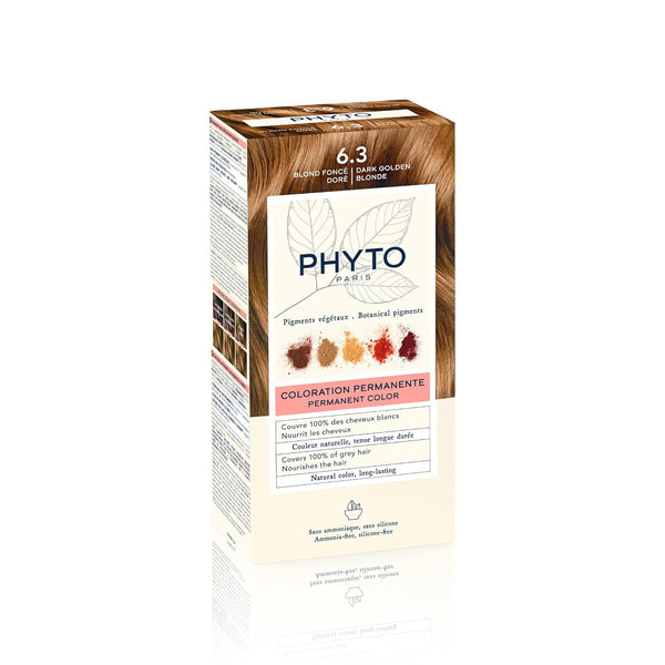 PHYTO Phytocolor Permanent Hair Color, 100% Grey Hair Coverage, Ammonia-free, PPD-free, Resorcin-free, 0.42 oz