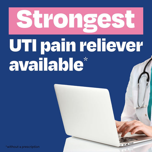Cystex UTI Pain Relief for Women and Men, 99.5mg Phenazopyridine HCl Tablets, Fast Acting Remedy for Bladder Discomfort