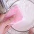 Kitchen Dishwashing Sponge Individually Wrapped, Mesh Net Scouring Pad, Odor-Free, Multicolor Pack of 10 for Travel