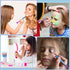 NICEMOVIC Kids Makeup for Girls, 20PCS Frozen Princess Makeup Brushes Set Foundation Eyebrow Eyeliner Blush Cosmetic Concealer Brushes Women Teen Girl Stuff Christmas Gift Ideas Kids Cute Make Up Tool