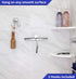 HOME SO 12” Shower Squeegee in Chrome Finish, Effective Rubber Blade for Windows, Glass Shower Doors, Mirrors