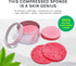 AOA Studio 100-Count Compressed Facial Sponges, 100% Natural Cosmetic Spa Sponges for Cleansing and Makeup