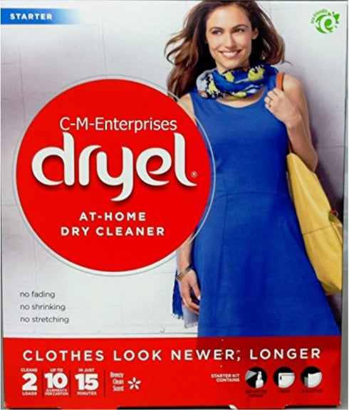 dryel At-Home Dry Cleaner Starter Kit - Gentle Laundry Care for Special Fabrics, 2 Load Capacity
