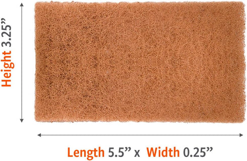 Pack 3 Full Circle Neat Nut Walnut Scour Pads, of Dual-Sided Non-Scratch Dish Scrubbers Made with Plant-Based