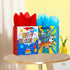 Vammy 13" Large Birthday Gift Bag with Tissue Paper, 2 Pack Paper Gift Bags for Fireworks Birthday Party, Colorful Cake